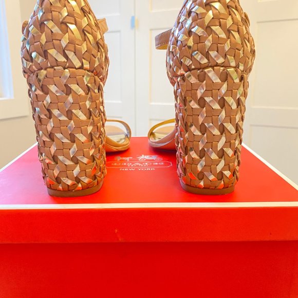 COACH Terri Veg Calf Formal Block Heel 7.5M - Picture 4 of 13